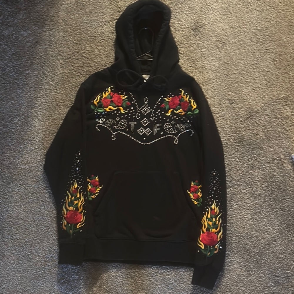 Teddy Fresh size medium embellished hoodie. In Perfect condition